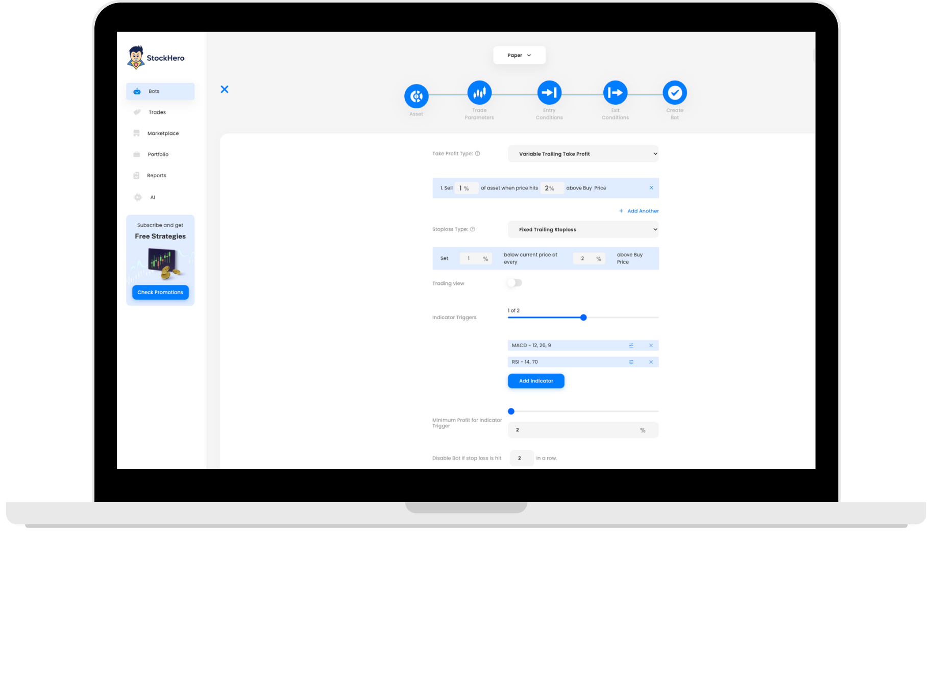 advanced stock trading bot features